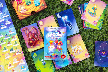 Scorpion Masqué Mooki Island | Adorable Set Collection Card Game for Kids | Befriend Whimsical Creatures & Earn Trophies | Beginner Strategy Board