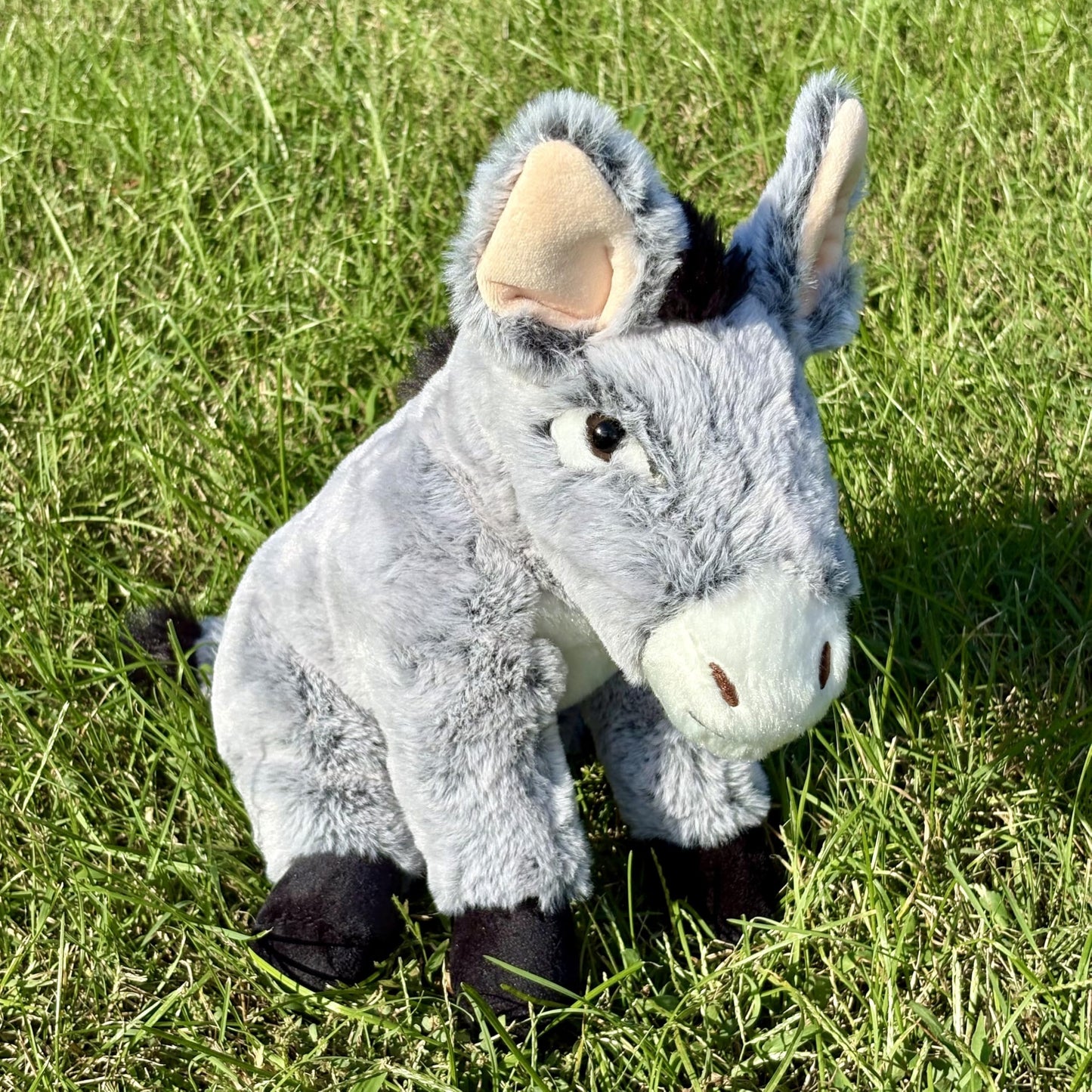 The Petting Zoo Donkey Stuffed Animal Plushie, Gifts for Kids, Wild Onez Farm Animals, Donkey Plush Toy 12 Inches