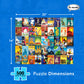 Re-marks Travel Posters, Poster Puzzle, 500-Piece Jigsaw Puzzle for All Ages