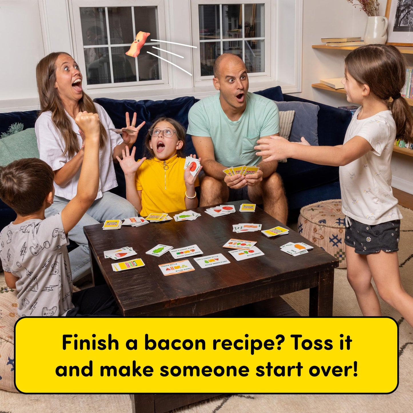 PopHaus Collective Bacon Lettuce Throwdown Fast-Paced Card Game, Ages 7+, 2-6 Players