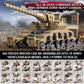 WW2 Army Tank Toys Building Sets Compatible with Lego, Create a German Dora Cannon or 16 Military Vehicles with 20 Toy Soldiers, STEM Toys for Boys