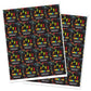 2"" Round Trampoline Bounce Jump Birthday Party Favor Stickers - Set of 40