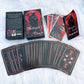Midnight Oracle Cards, 50 Gothic Dark Fantasy Cards with Comprehensive Guide Book, Front and Back Meanings, Reflection Tips, Self Discovery Oracle