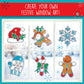 Creativity for Kids Holiday Easy Sparkle Window Art Craft Kit: Create 7 Window Art Designs, Holiday Crafts, Christmas Crafts for Kids, Christmas
