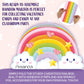 Peaceable Kingdom Valentines Box for Kids, Valentines Day Box Kit for Valentines Cards for Kids Classroom - Rainbow Mailbox Kit