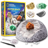 National Geographic Outer Space Gemstone Dig Kit with 5 Real Specimens