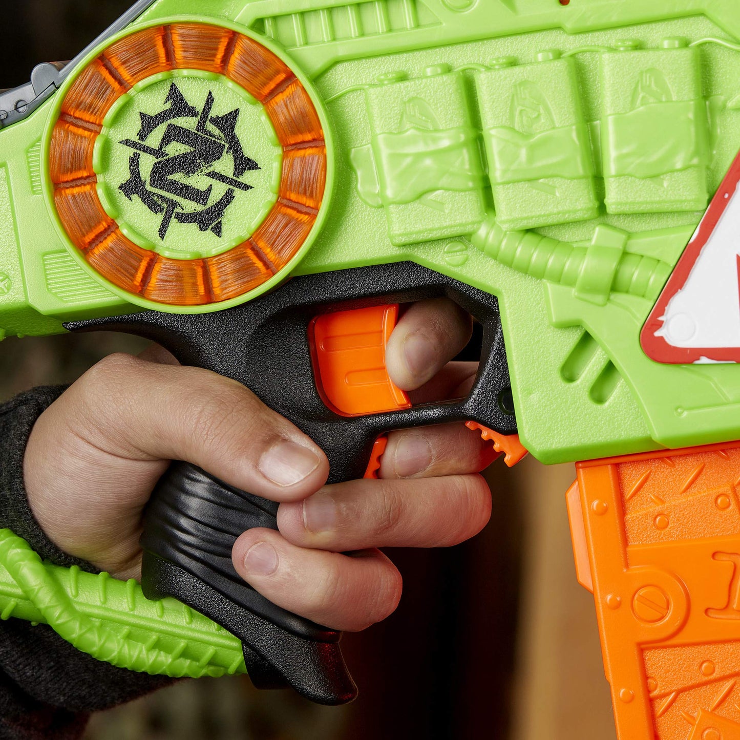 Nerf Revoltinator Zombie Strike Toy Blaster with Motorized Lights Sounds & 18 Official Darts for Kids, Teens, & Adults
