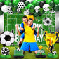 jenlion Soccer Birthday Party Decorations, 120Pcs Kit with Tablecloth, Backdrop Banner, Cake Topper, Balloons, Centerpieces & More for Boy