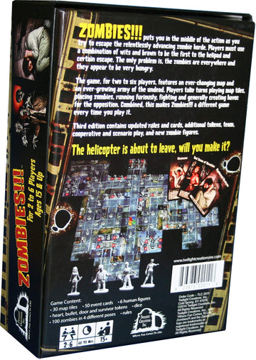 Twilight Creations, Zombies Third Edition - Zombie Survival Board Game - for 2-6 Players, Ages 15+