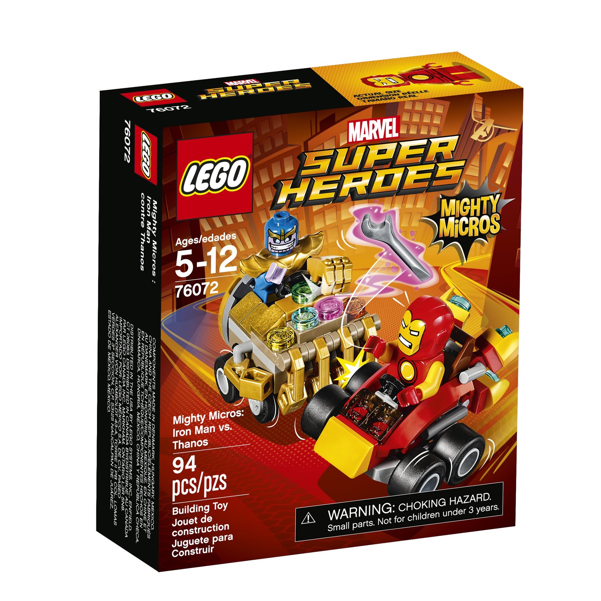 LEGO Super Heroes Mighty Micros: Iron Man Vs. Thanos 76072 Building Kit