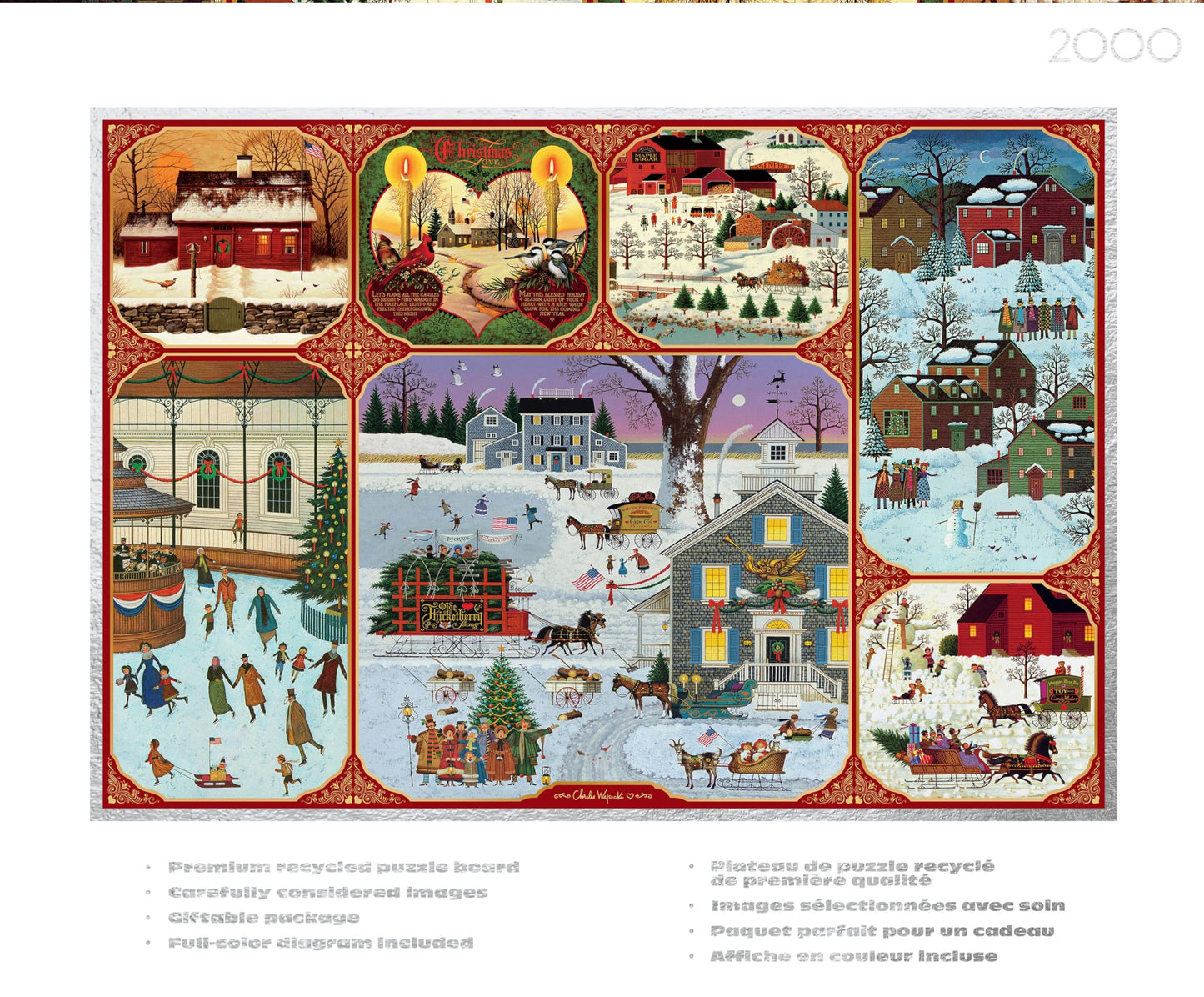 Buffalo Games - Charles Wysocki Winter Collage - 2000 Piece Jigsaw Puzzle
