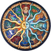 Zodiac Puzzles for Adults 1000 Pieces - Round Horoscope Astrology Jigsaw Puzzle, Challenging Difficult Mandala Constellation Puzzle for Adults, 26.7