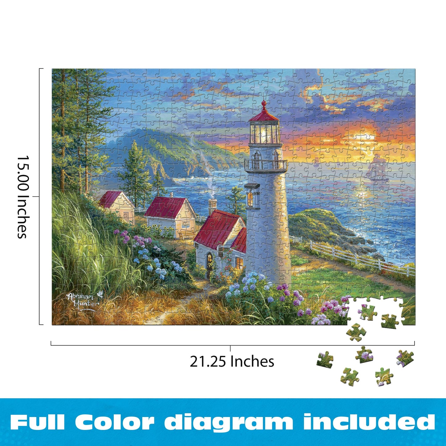 Buffalo Games - Evening Watch - 500 Piece Jigsaw Puzzle for Adults