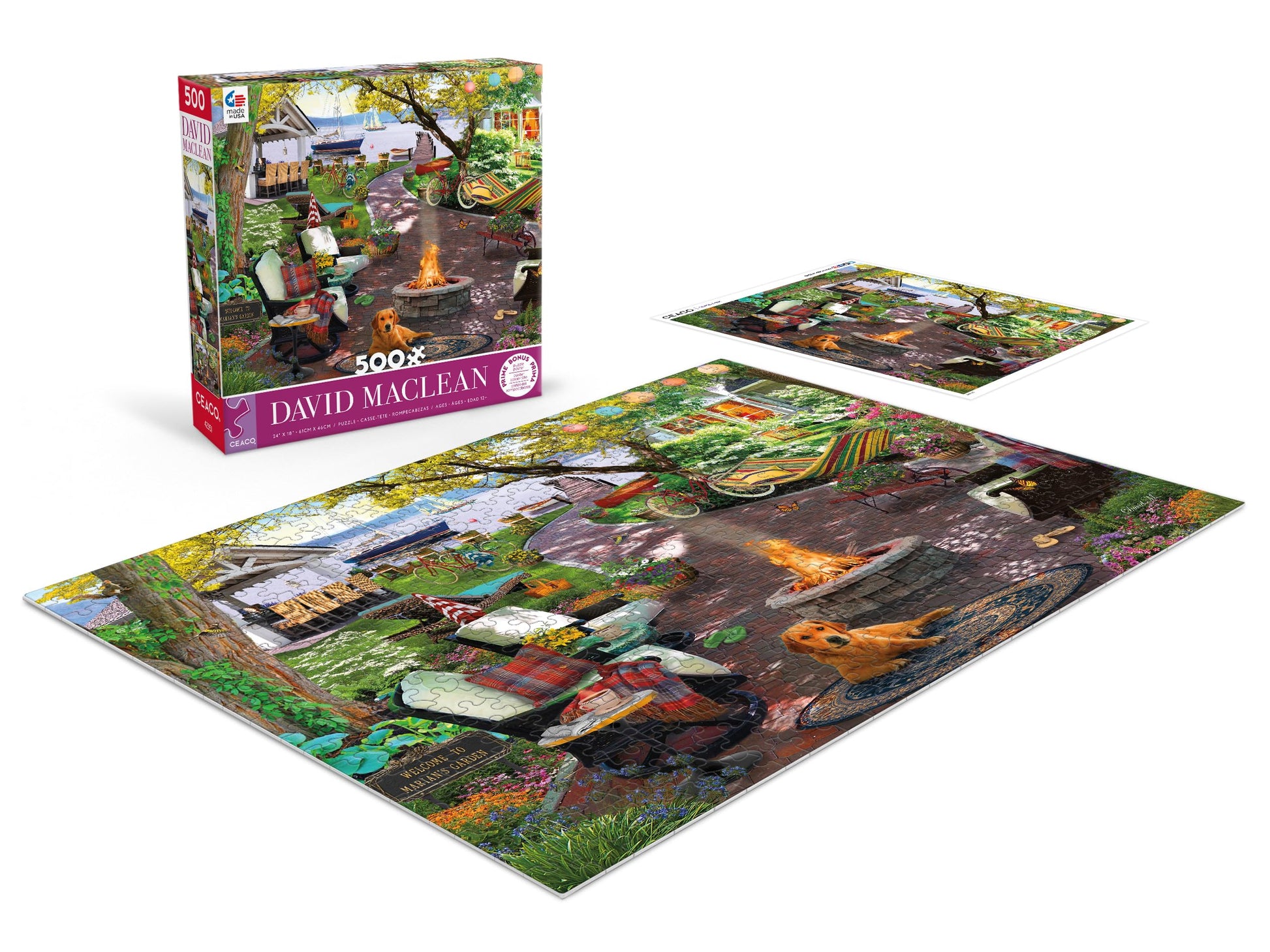Ceaco - Marian's Garden - 500 Piece Jigsaw Puzzle for Adults