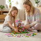 Aigidusansu Pink Tree House Building Set, 685 Pcs Forest House Building Kit, Birthday Gift for Kids Girls Boys Age 6-12 Years (Packed in Bags)
