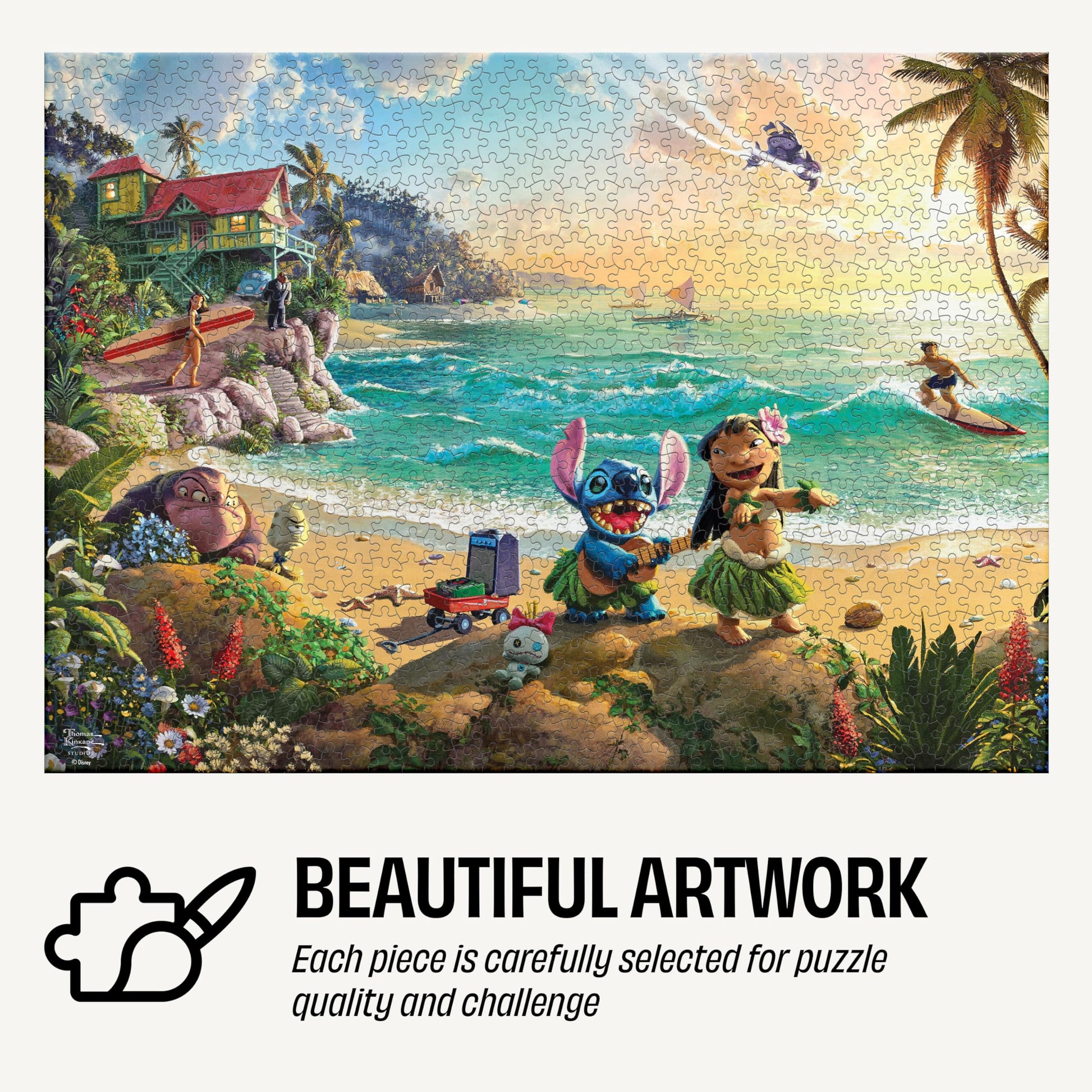 Buffalo Games - Thomas Kinkade Disney - Lilo and Stitch - 1000 Piece Puzzle