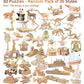 Puzzled 3D Wooden Puzzles Pack of 30 - Wood Craft Construction Model Kits for Kids & Adults of Assorted Random 30 Kits, Educational DIY Toy