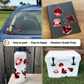 Desert Cactus Dungeons & Dragons Stickers Vinyl Decal Laptop Water Bottle Car Scrapbook Sheet Decorations Birthday Favor Party Supplies (2-1)