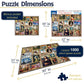 White Mountain 1000 Piece Jigsaw Puzzle Famous Art, Great Paintings