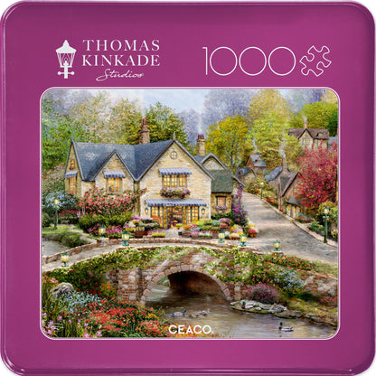 Buffalo Games - Thomas Kinkade Summer in Cobblestone - 1000 Piece Puzzle