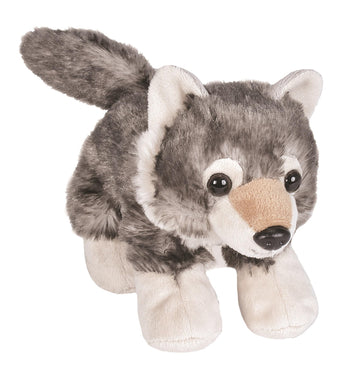 Wild Republic Hug’ems Mini Wolf Stuffed Animal - 7"