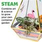 Creativity for Kids Tropical Terrarium Craft Kit - Kids Terrarium Kit, STEAM Activity (Ages 7+)