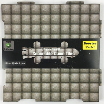 Role 4 Initiative Dry-Erase Dungeon Tiles, Steel Plate, Booster Pack of Two 10" Tiles and Eight 5" Tiles