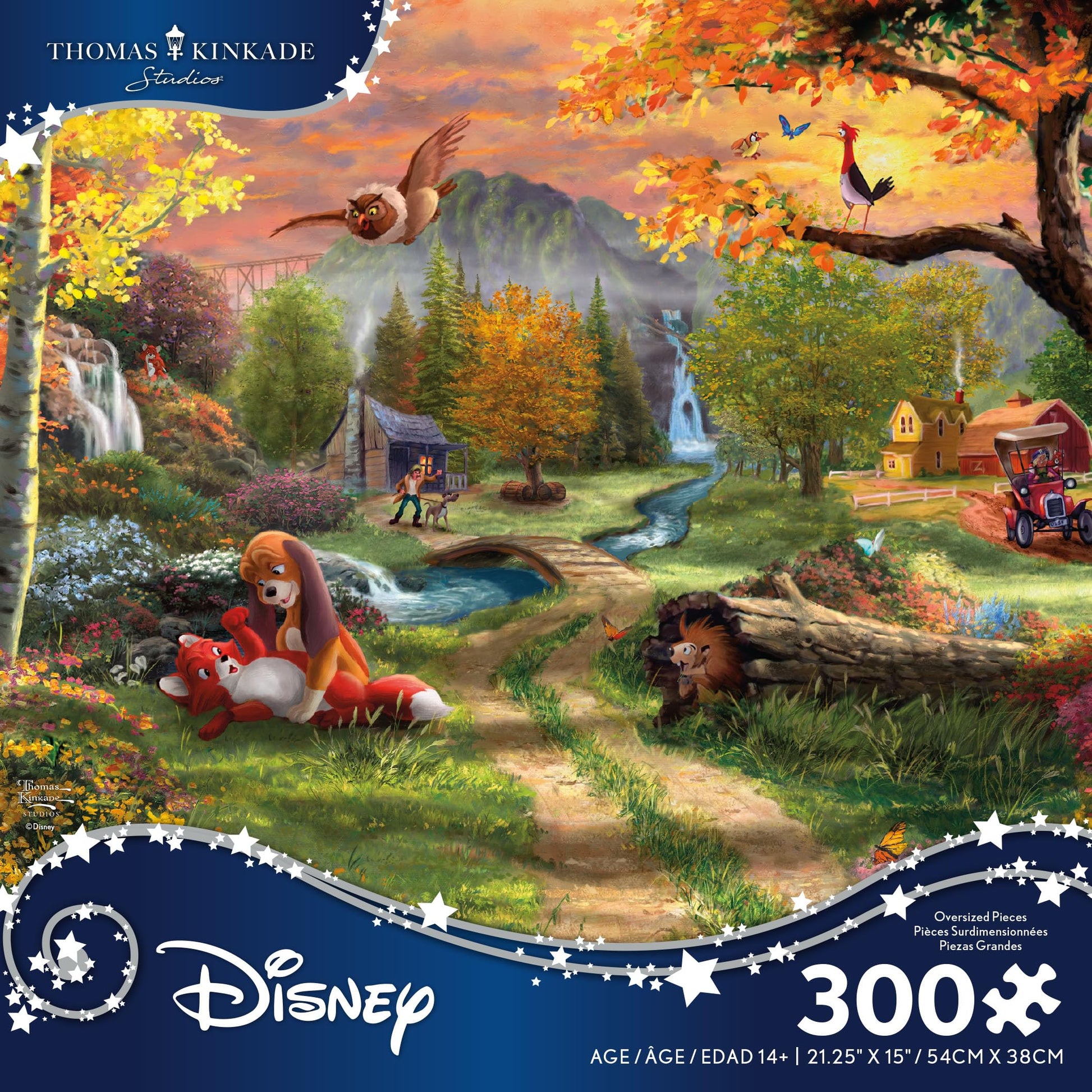 Ceaco - Thomas Kinkade Disney - The Fox and the Hound - 300 Piece Puzzle