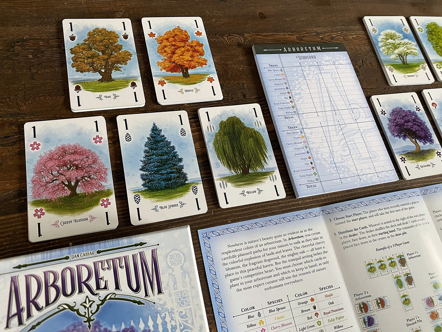 Renegade Game Studios Arboretum Card Game: Strategy Game for 2-4 Players, Ages 8 & Up, 30 Minute Garden Board Game