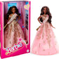 Barbie The Movie Doll, President Collectible Wearing Shimmery Pink & Gold Dress with Sash