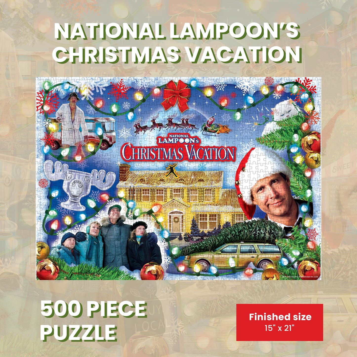 MasterPieces 500 Piece Holiday Movie Jigsaw Puzzle - National Lampoon's Christmas Vacation - 15"x21"