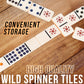 University Games, Spinner Game of Wild Dominoes in On-the-go Travel Tin , for 2 to 8 Players Ages 6 and Up