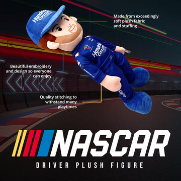 PLUSHIBLE BRIDGING MILES WITH SMILES Hendrick Motorsports Kyle Larson NASCAR Plush Toy - 14" Soft Stuffed Toy for Kids & Fans | Official 2-Time Cup