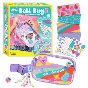 Creativity for Kids Chic Boutique Belt Bag: DIY Girls Art & Craft Kit, Girls Toys Age 6-8+, Crafts and Cute Stuff for Girls, Birthday Gifts for Girls
