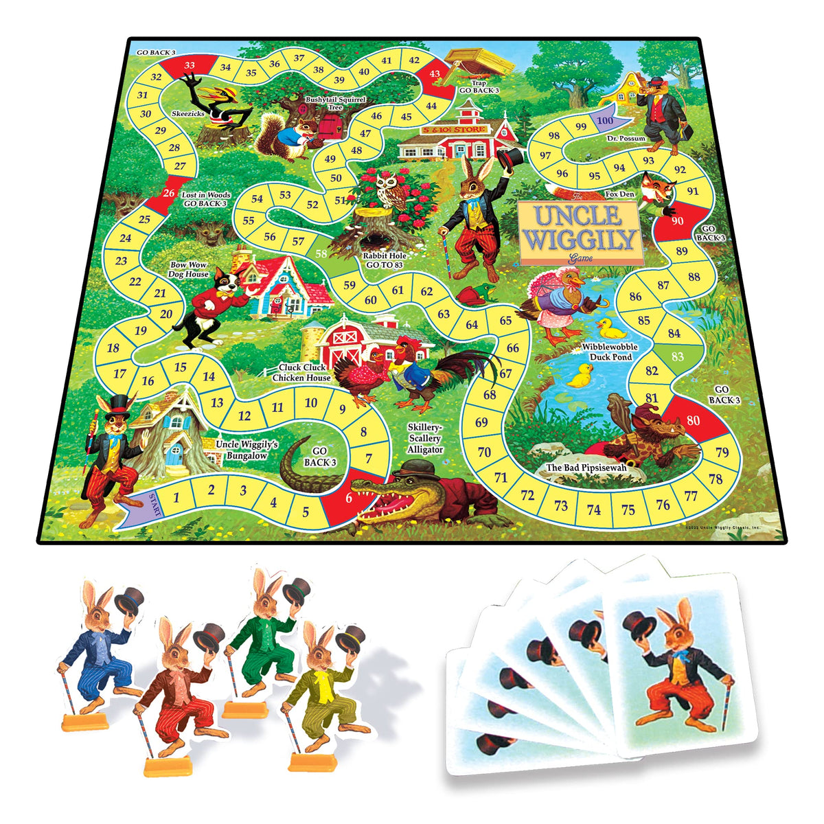 Uncle Wiggily Classic Child's First Reading Game by Winning Moves Games USA