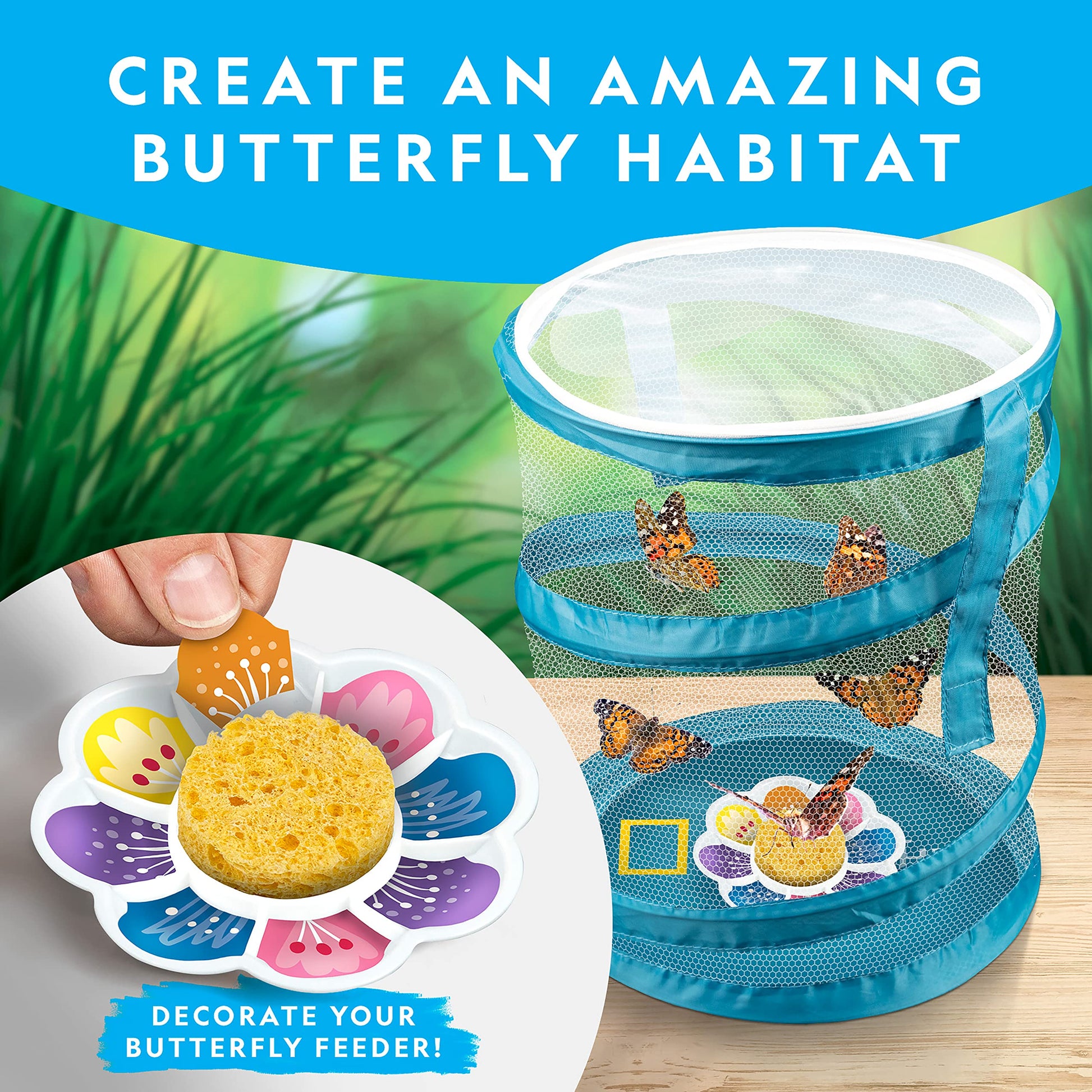National Geographic Butterfly Growing and Bug Catcher Kit for Kids