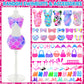 82 Pack Doll Clothes and Accessories - 2 Princess Dresses 1 Evening Dresses 5 Fashion Dresses 2 Tops 2 Pants 2 Bikini Swimsuits 20 Shoes 48