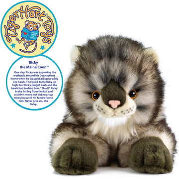 TigerHart Ricky The Maine Coon - 16 Inch Stuffed Animal Plush