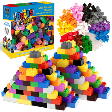 Strictly Briks Building Blocks Set - Educational Classic Kids Toys - Toddler Building Blocks for Ages 3-5 Compatible with LEGO - Sturdy Brick Sets