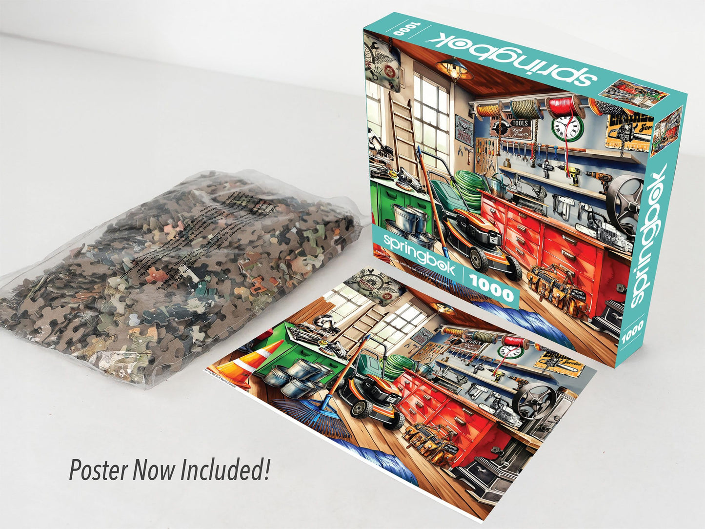 Springbok Tool Man's Garage 1000 Piece Jigsaw Puzzle for Adults