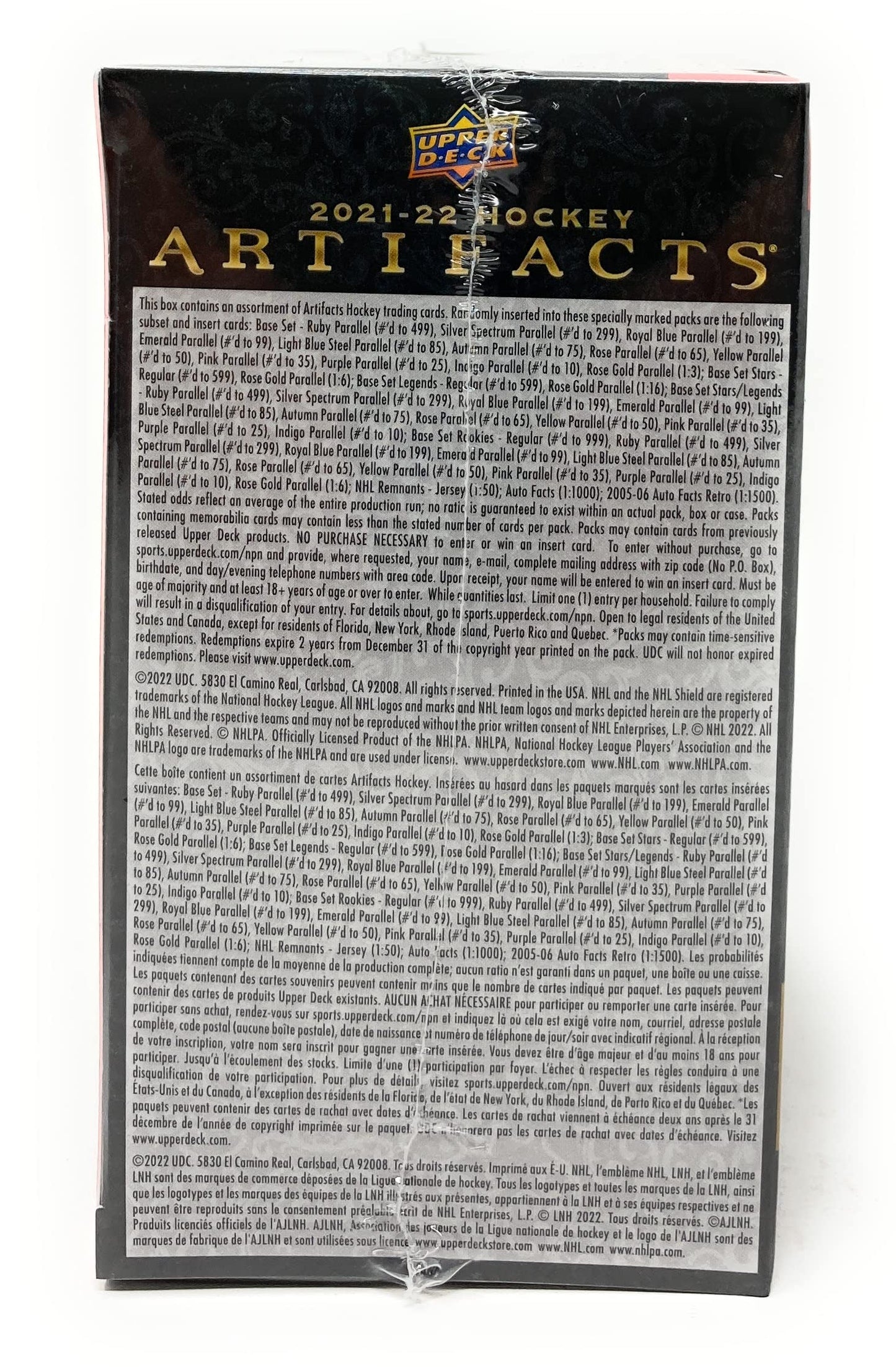 Upper Deck 2021-22 Hockey Artifacts Trading Cards
