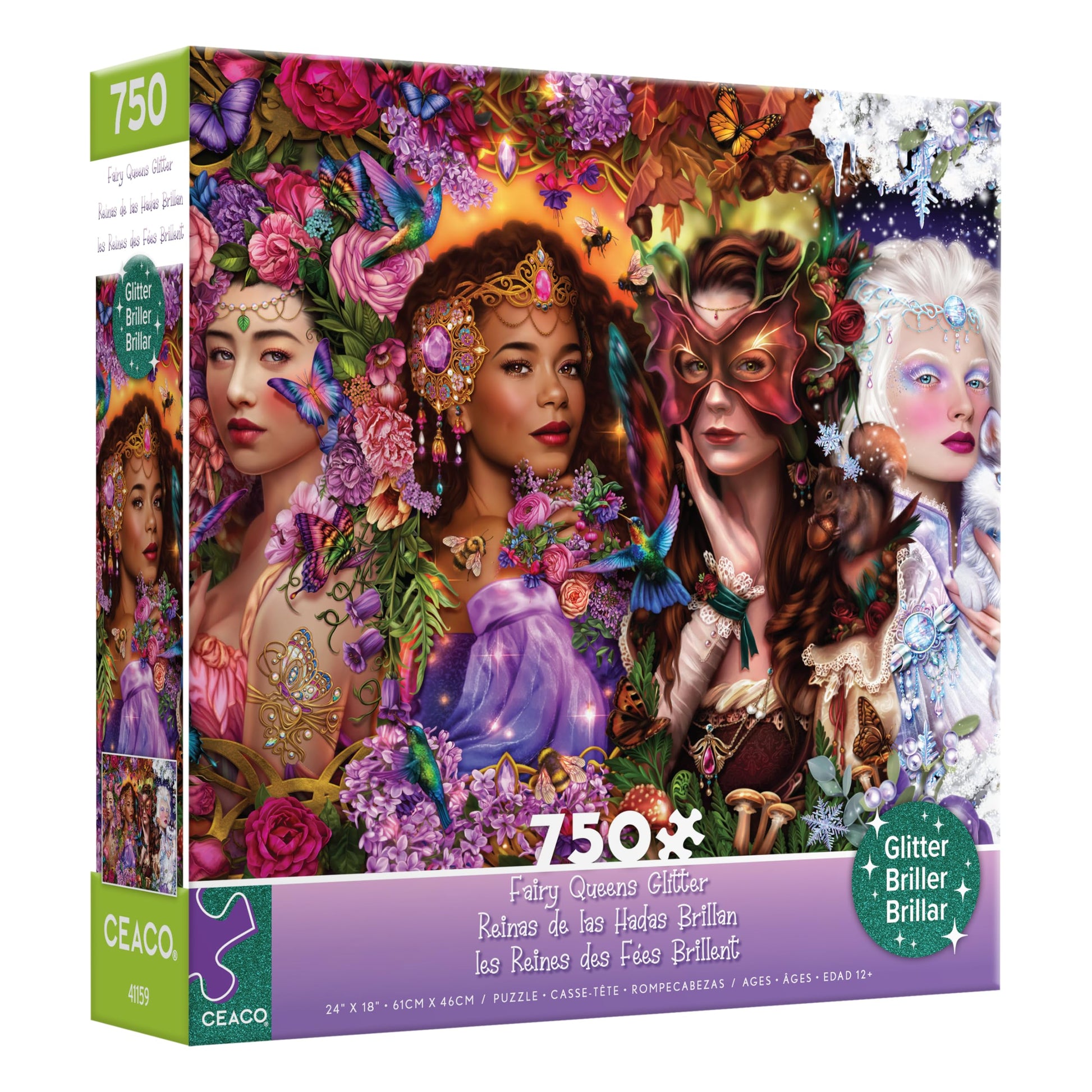Ceaco - Glitter - Fairy Queens - 750 Piece Jigsaw Puzzle