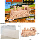 Puzzled 3D Puzzle Rolling Locomotive Train Wood Craft Construction Model Kit, Fun & Educational DIY Wooden Toy Assemble Unfinished Crafting Hobby