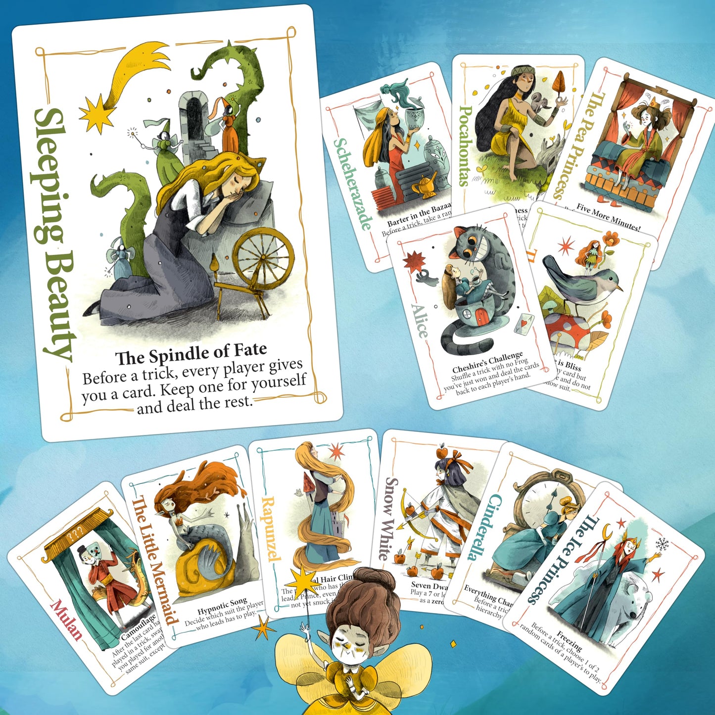 Bezier Games Rebel Princess Deluxe Edition Game Trick Taking Card Game with Unique Princess Powers and Dynamic Round Rules | Strategic Fantasy Party
