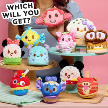 Disney Munchlings Single-Serve Scented Collectible Plush 2-Pack, 4.5-inch Stuffed Animal, Kids Toys for Ages 0+ by Just Play