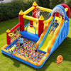 Inflatable Bounce House with Water Slide for Kids, 10 in 1 Bounce House with Air Blower, Inflatable Water Park for Backyard with Slide, Climbing Wall