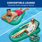 Campania 2 in 1 Convertible Water Lounge, Multi Teal Floral Print