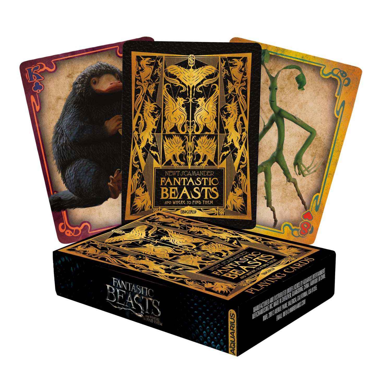 AQUARIUS Fantastic Beasts Playing Cards - Fantastic Beasts Themed Deck of Cards for Your Favorite Card Games - Officially Licensed Fantastic Beasts