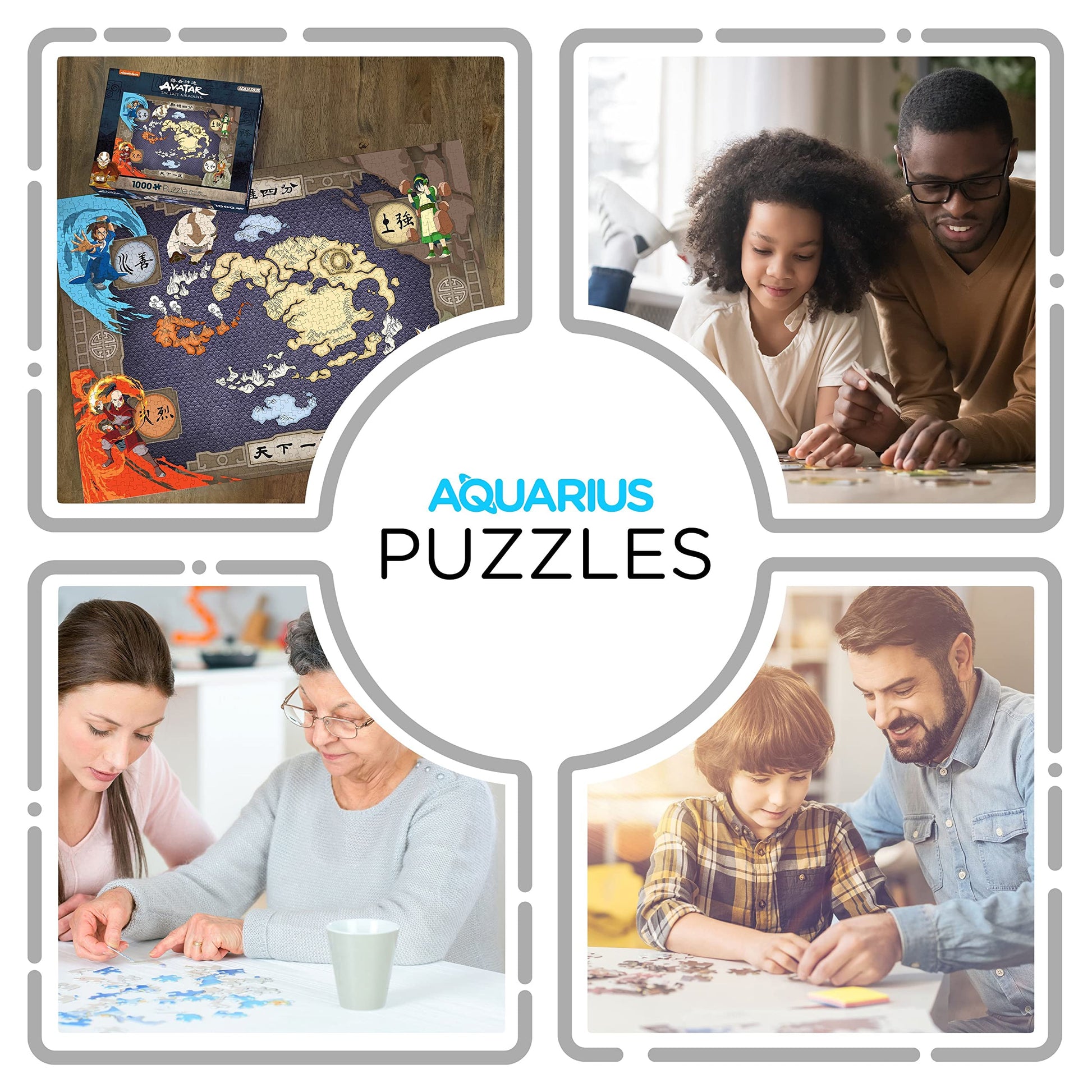 AQUARIUS Avatar The Last Airbender Four Nations Map 1000 Pc Jigsaw Puzzle