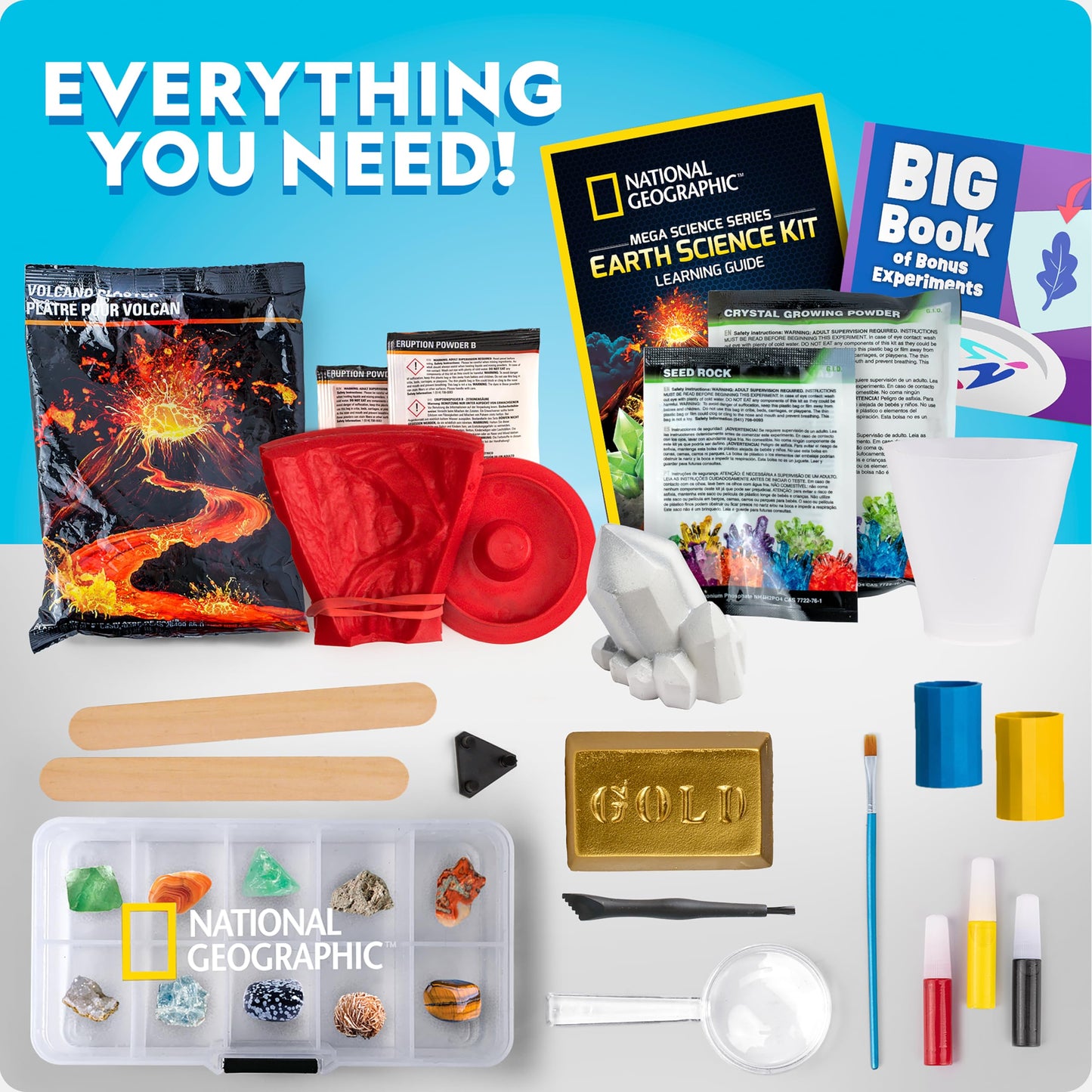 National Geographic Earth Science Kit with 100+ Activities for Kids 8-12